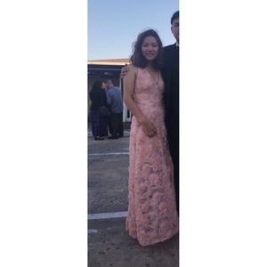 Light/Nude Pink Floral Dress